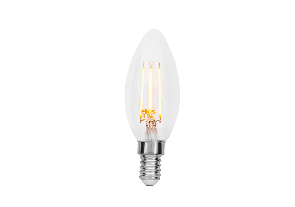 Filament LED Candle 4.5W Warm Light 3000 Kelvin E14 - Image 2