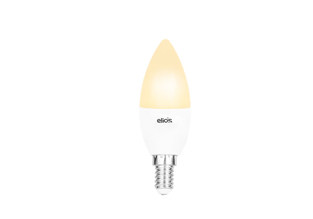 Set of 6 LED CANDLE (C37) 5W Warm Light 3000 Kelvin E14 - Image 2